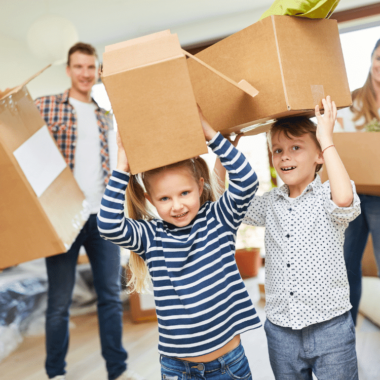 Cómo hacer una mudanza con niños